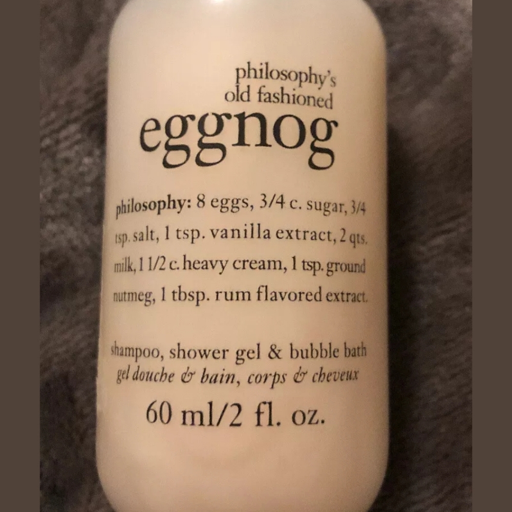 philosophy Eggnog Shampoo, Shower Gel Bath 2 F